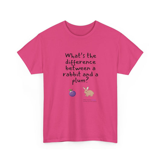 Rabbit and Plum - Funny - Unisex Heavy Cotton Tee