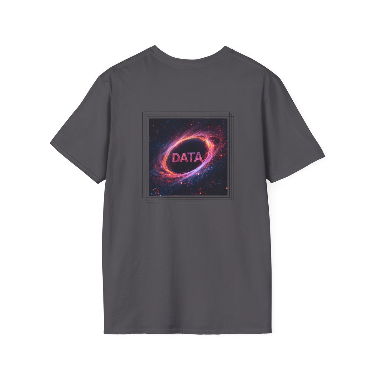 Data flare (printed on back) - Unisex Softstyle T-Shirt