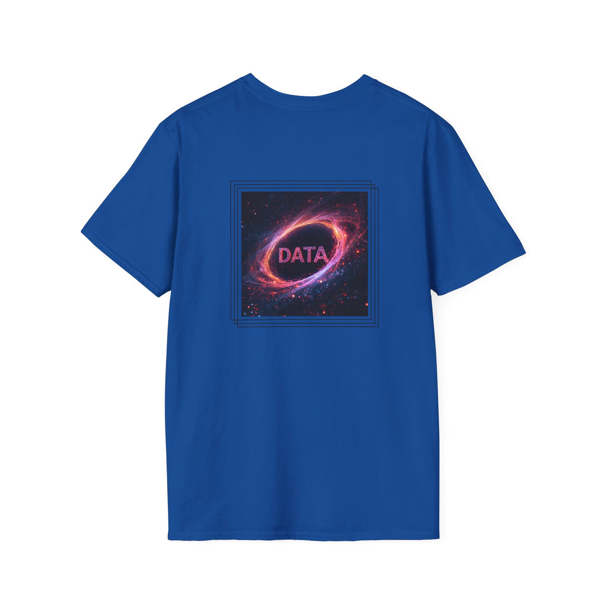 Data flare (printed on back) - Unisex Softstyle T-Shirt