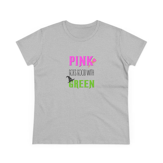 Pink goes good with green - Wicked - Women's Midweight Cotton Tee