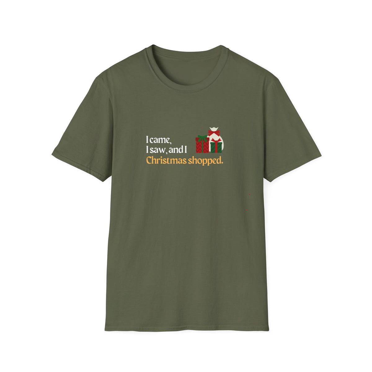I came, I saw, I Christmas Shopped - Unisex Softstyle T-Shirt