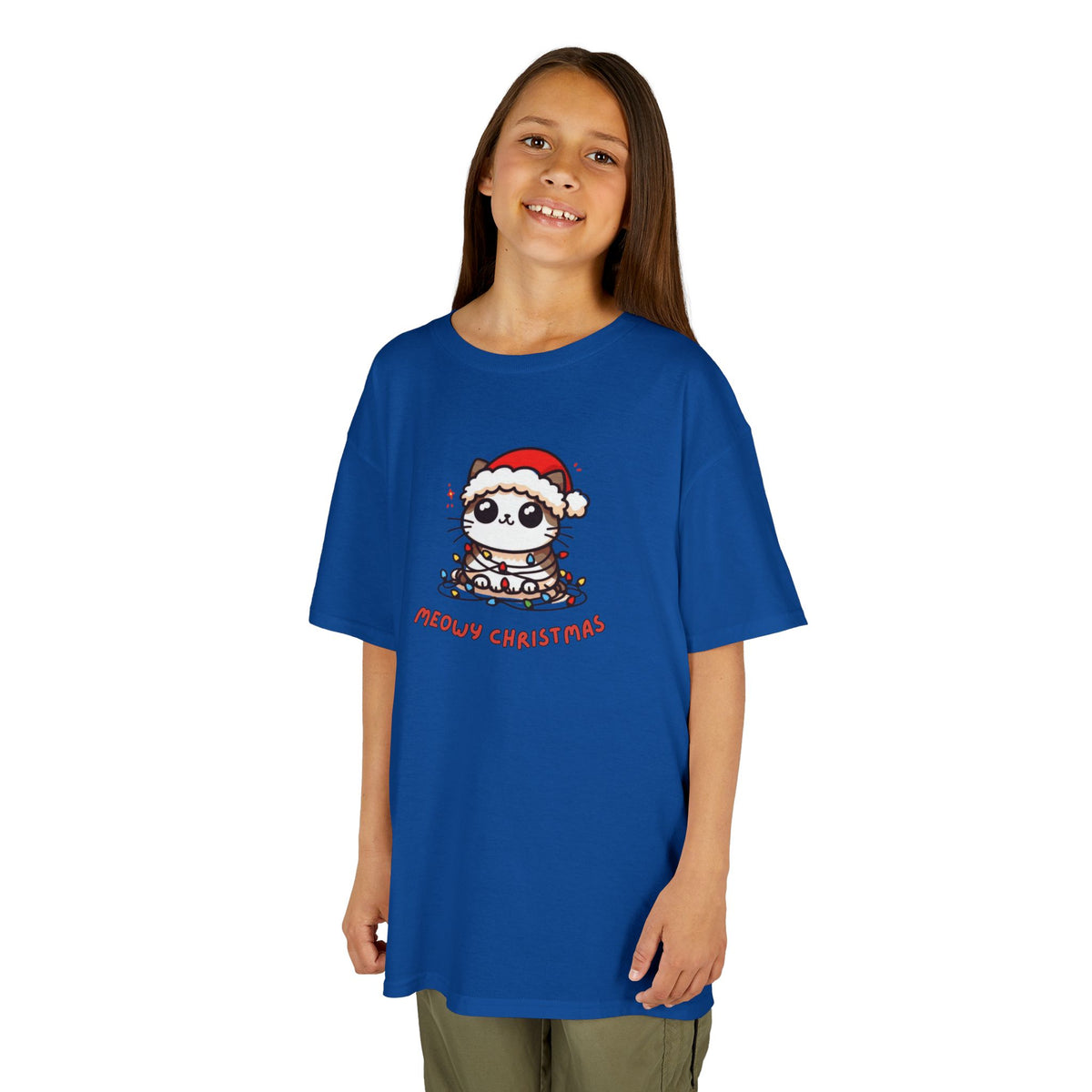 Meowy Christmas - Youth / Kids Heavy Cotton™ Tee