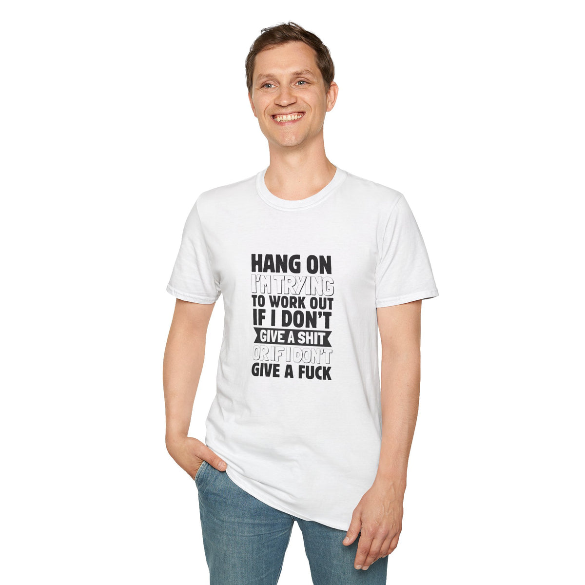 Don't give a sh*t - Unisex Softstyle T-Shirt