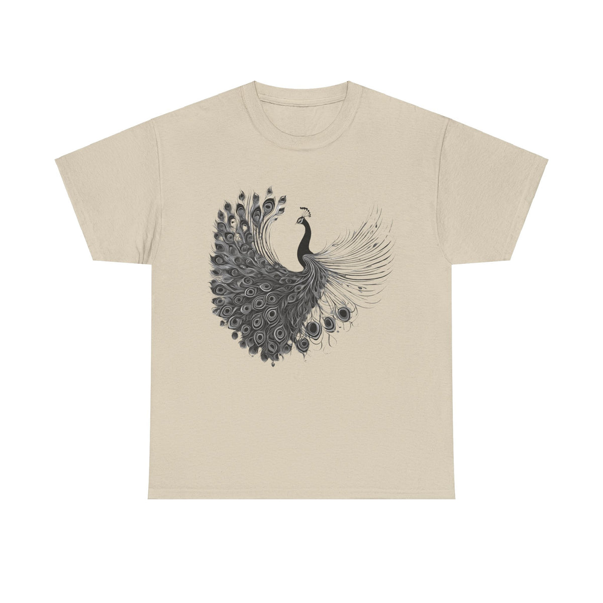 Peacock - Statement Graphic - Unisex Heavy Cotton Tee