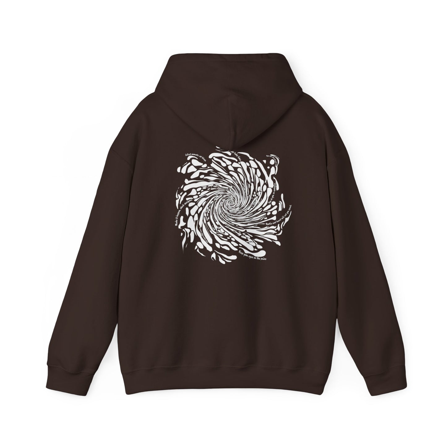 Firework Swirl Statements (printed on back) - Modern Vibes - Unisex Heavy Blend™ Hooded Sweatshirt
