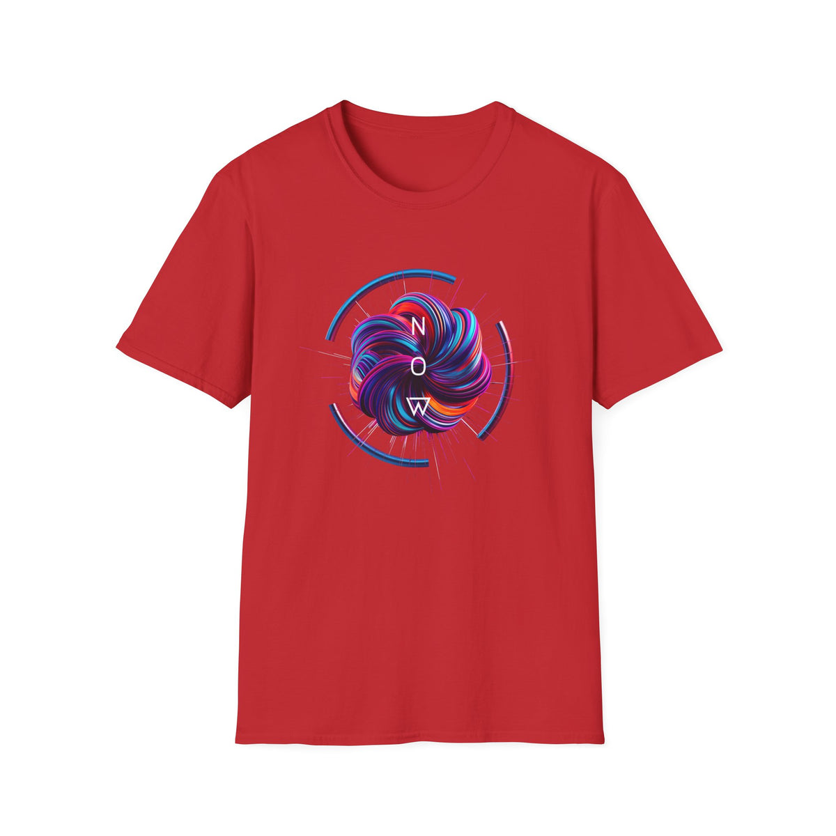 Now (swirl) - Unisex Softstyle T-Shirt