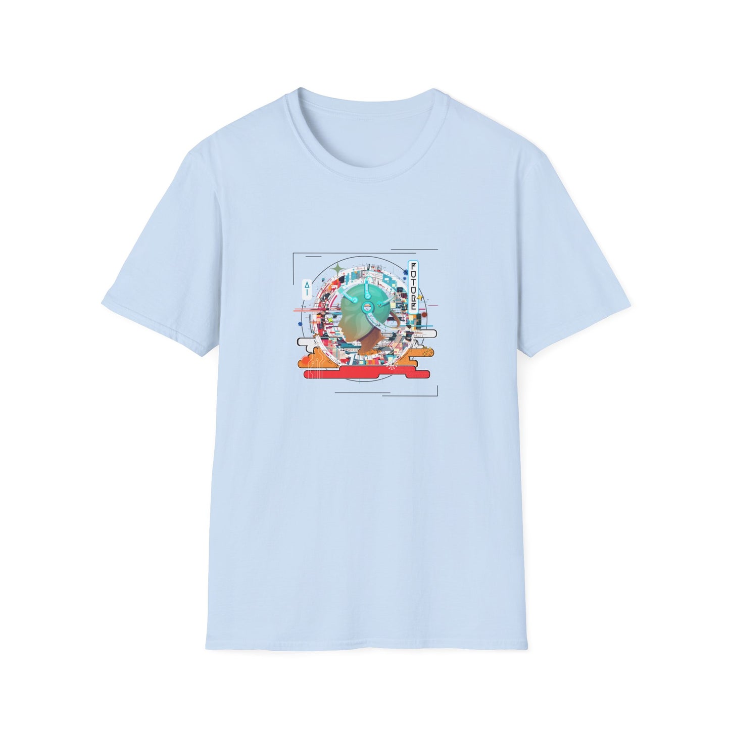 Retro Tech Future - Unisex Softstyle T-Shirt