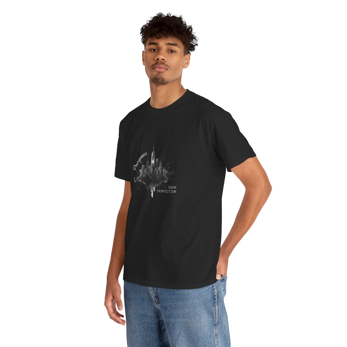 Progress over perfection - Unisex Heavy Cotton Tee