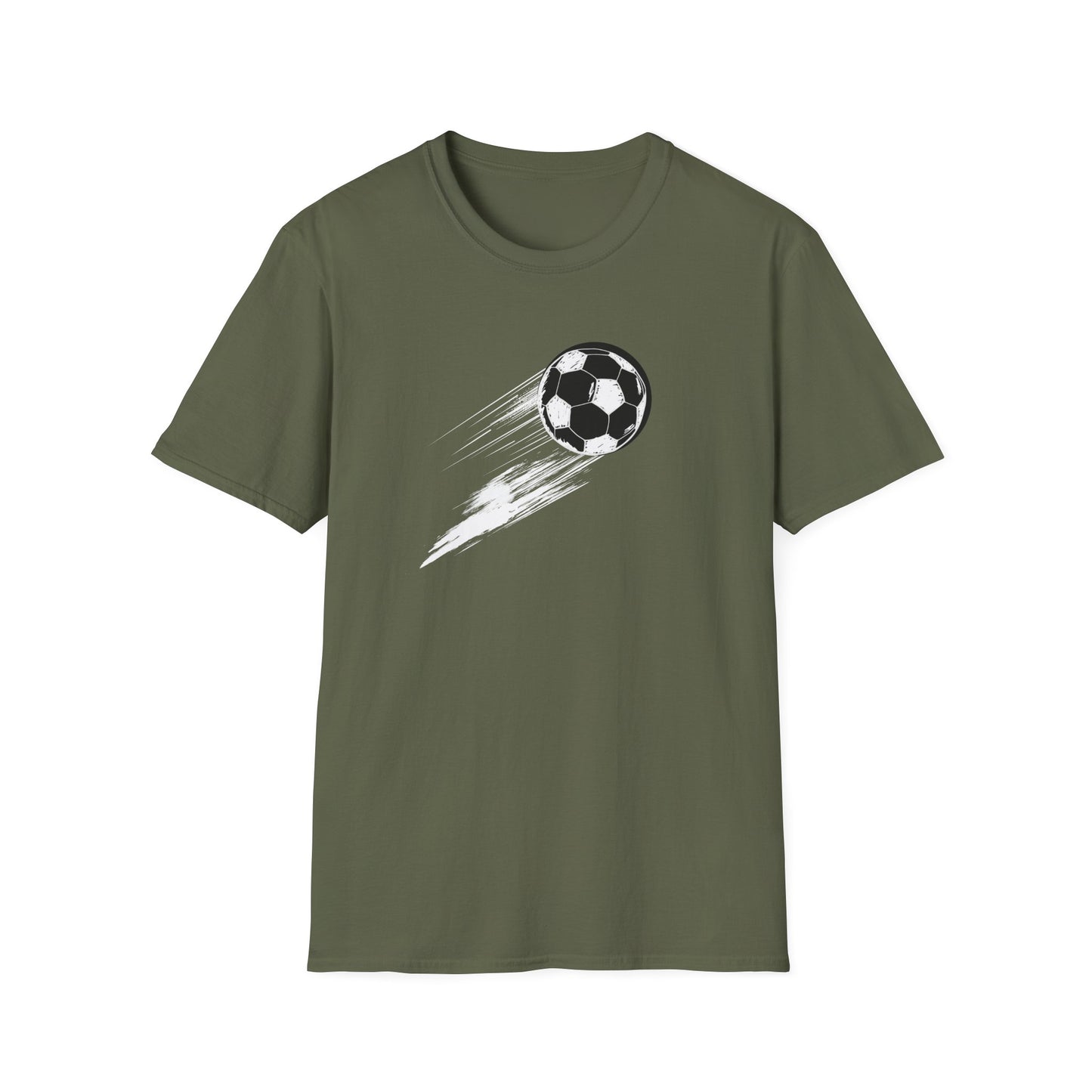 Soccerball Swoosh - Unisex Softstyle T-Shirt