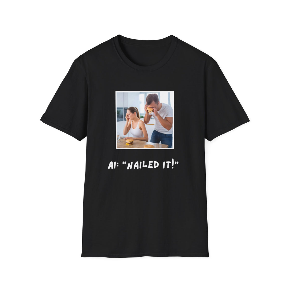 GenAI: Nailed it! - Tech - Unisex Softstyle T-Shirt
