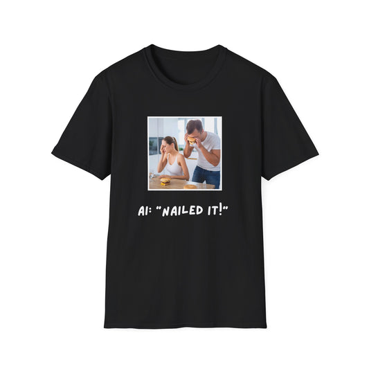 GenAI: Nailed it! - Tech - Unisex Softstyle T-Shirt