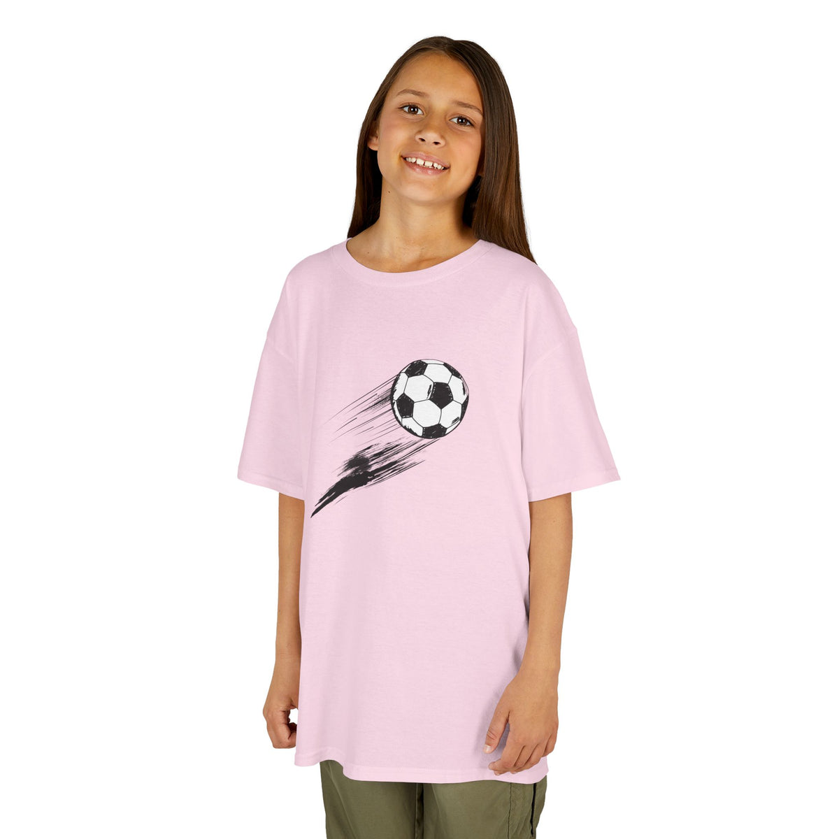 Soccer Swoosh - Youth / Kids Heavy Cotton™ Tee