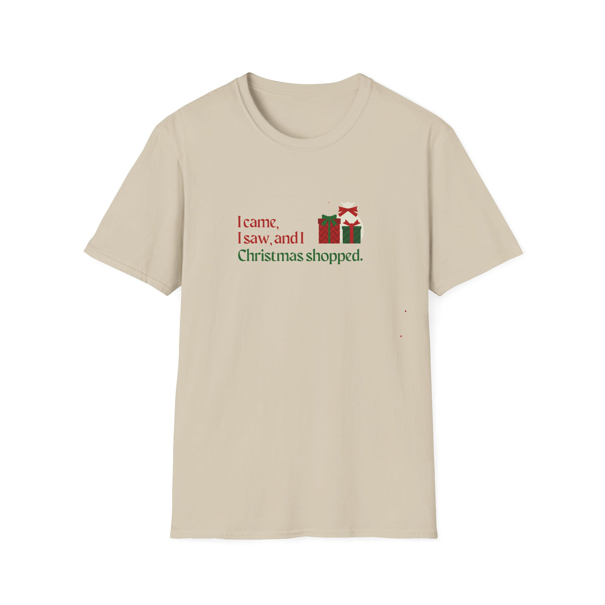I came, I saw, I Christmas Shopped - Unisex Softstyle T-Shirt