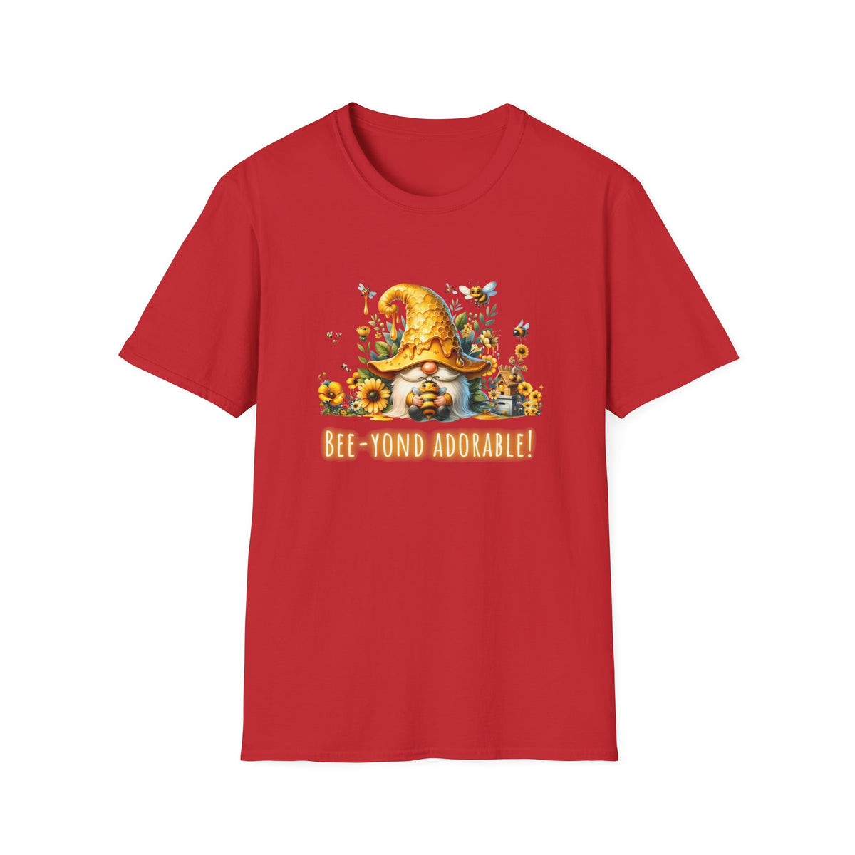 Bee-yond Adorable Gnome - Unisex Softstyle T-Shirt