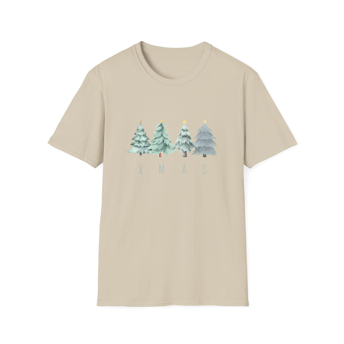 XMAS trees (green) - Unisex Softstyle T-Shirt