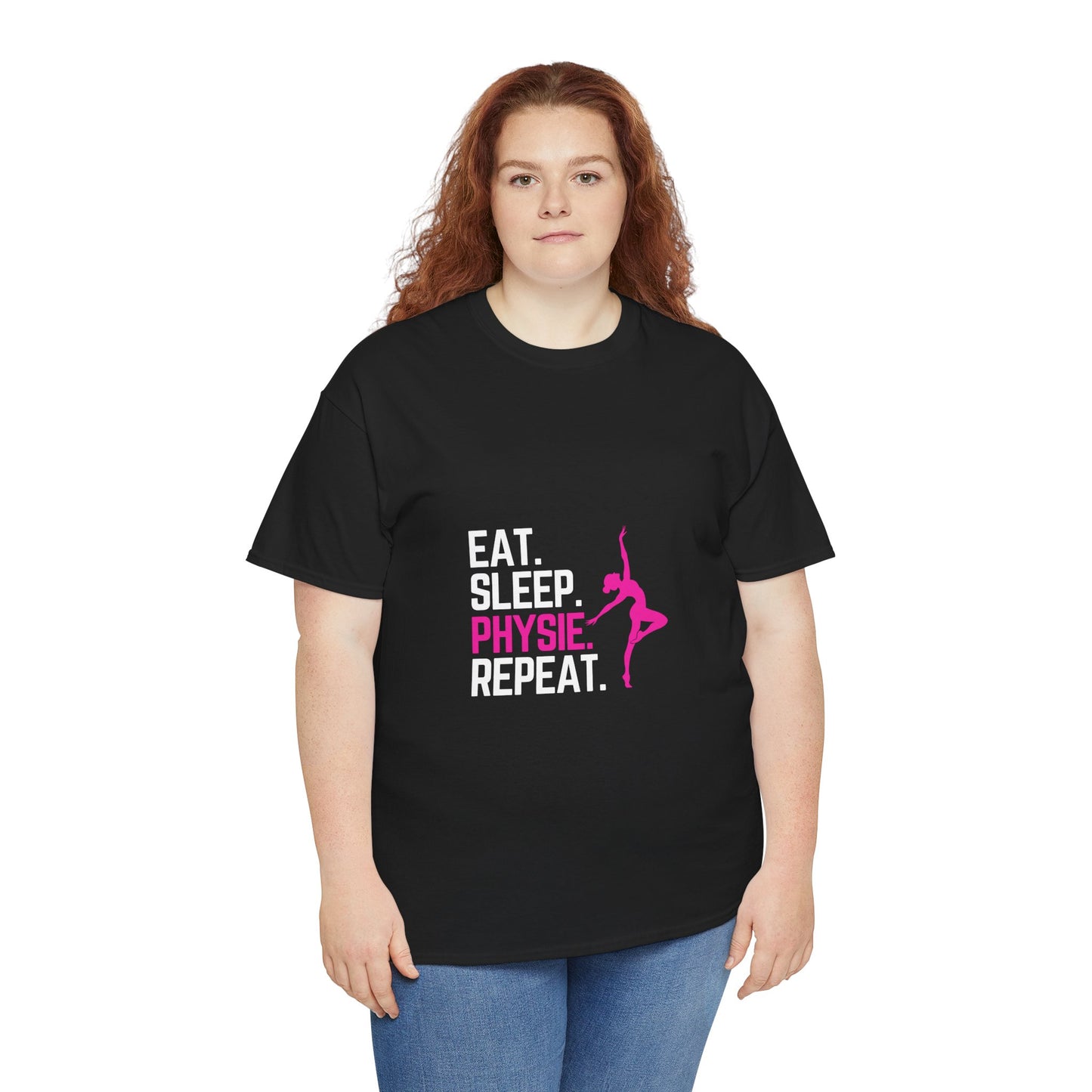 Eat Sleep Physie Repeat - Unisex Heavy Cotton Tee