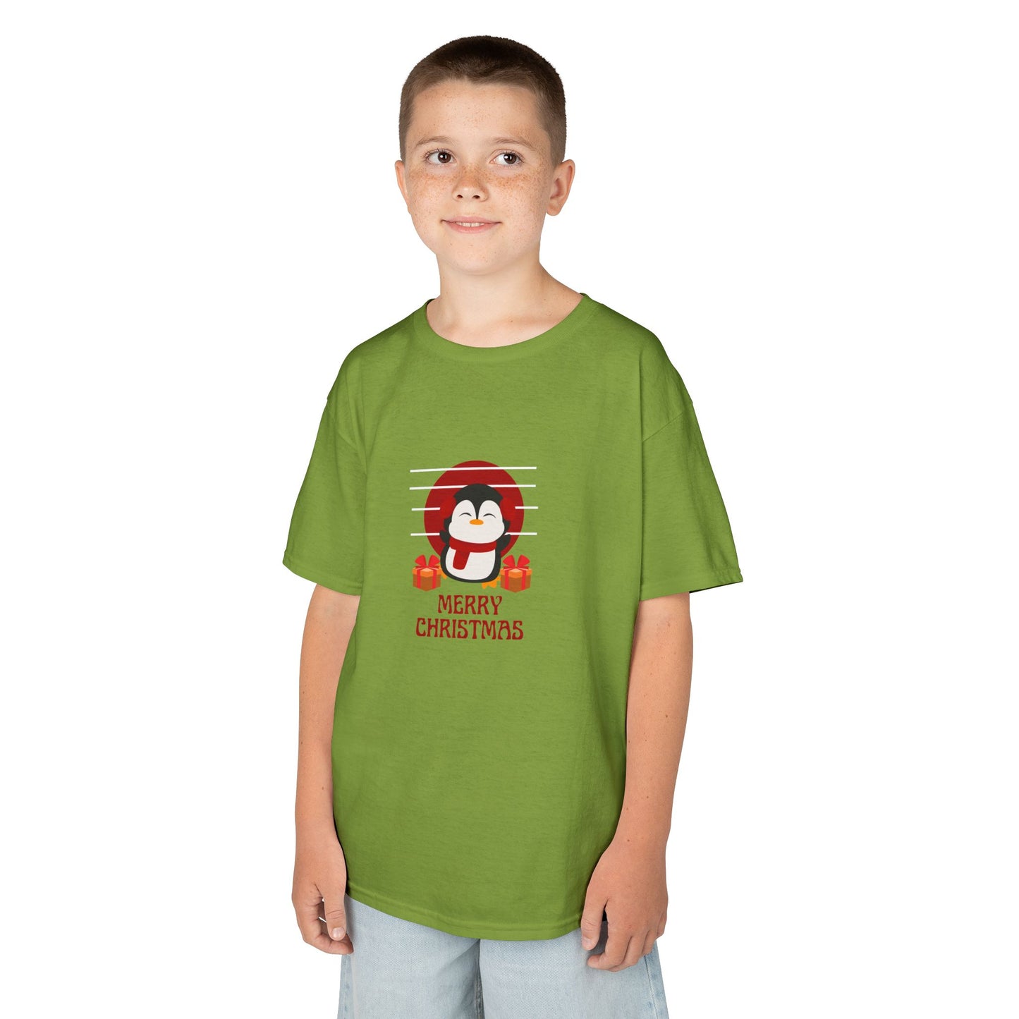 Merry Penguin - Youth/Kids Heavy Cotton Tee