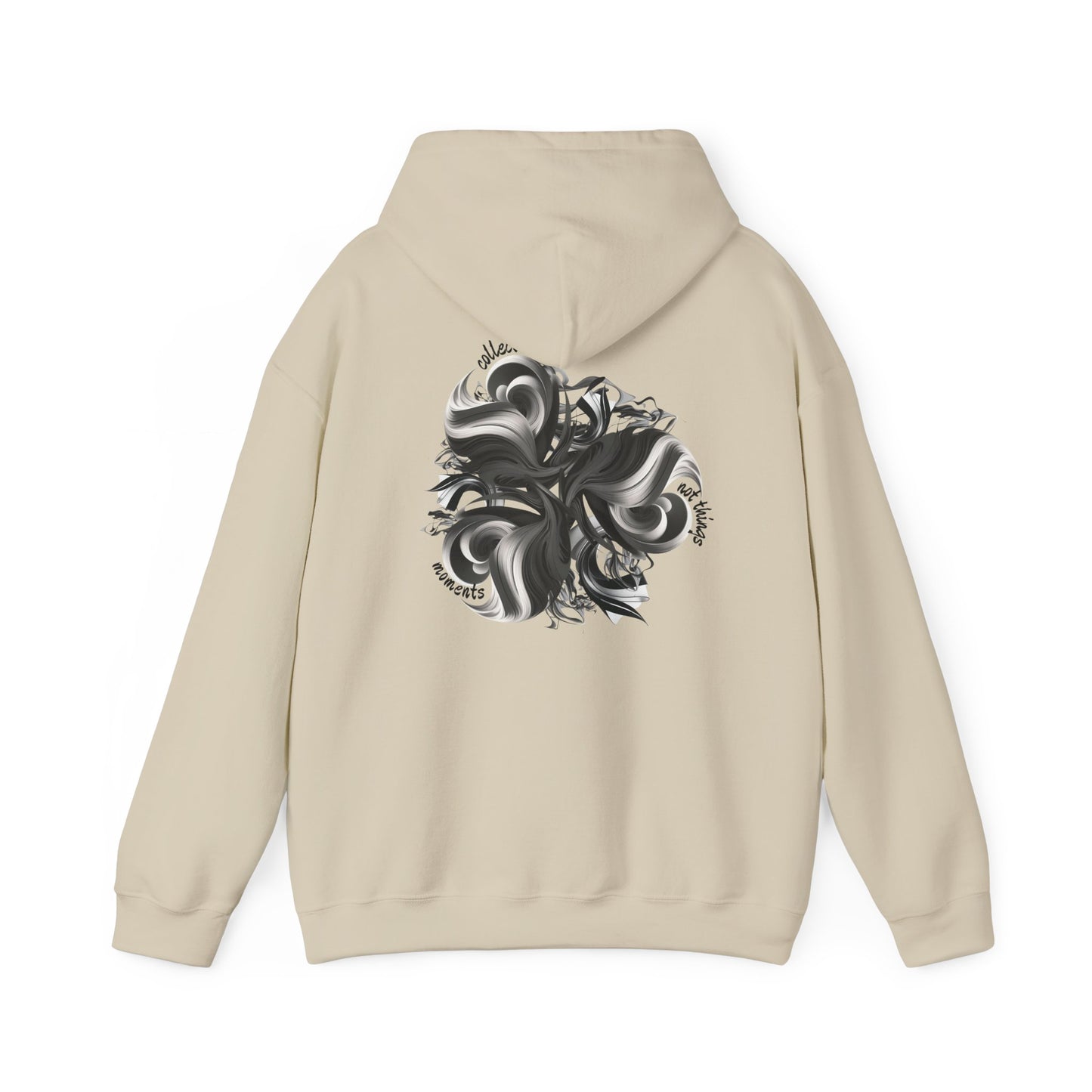 Collect moments not things (printed on back) - Modern Vibes - Unisex Heavy Blend™ Hooded Sweatshirt