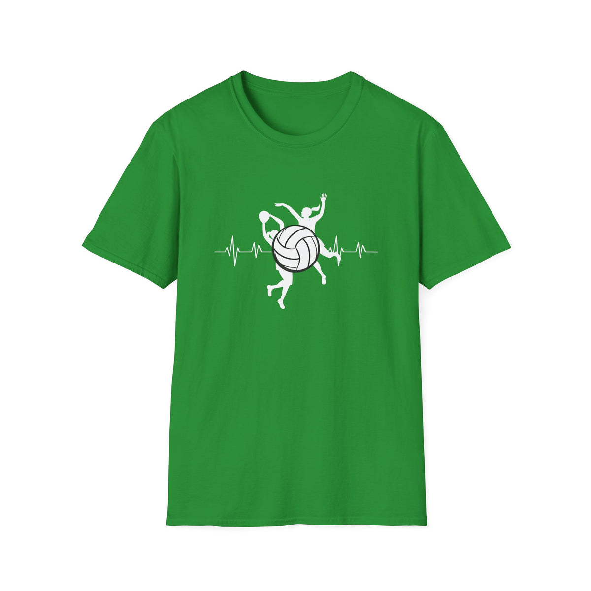 Netball heartbeat - Unisex Softstyle T-Shirt