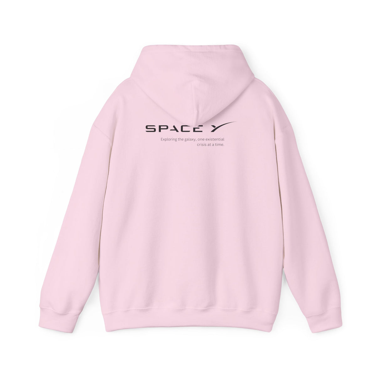 Space Y - exploring the galaxy one existential crisis at a time (printed on back) - Modern Vibes - Unisex Heavy Blend™ Hooded Sweatshirt