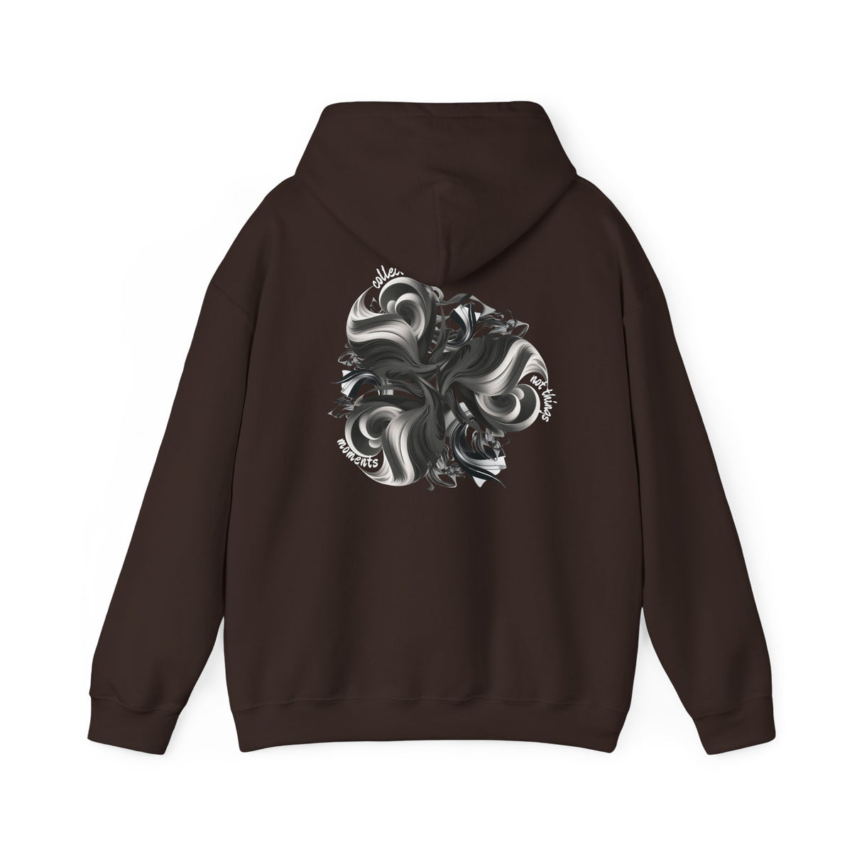 Collect moments not things (printed on back) - Modern Vibes - Unisex Heavy Blend™ Hooded Sweatshirt