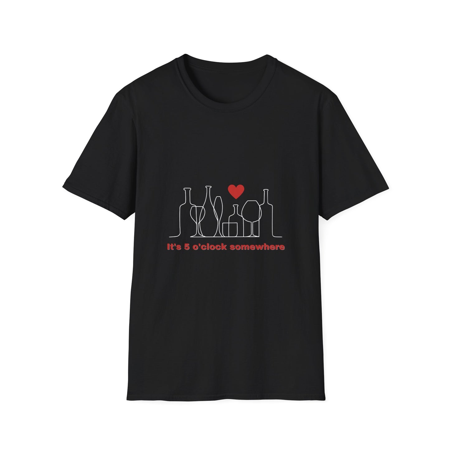 5 o'clock somewhere - Funny - Unisex Softstyle T-Shirt