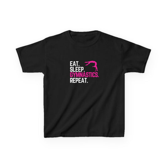 Eat Sleep Gymnastics Repeat - Youth / Kids Heavy Cotton™ Tee