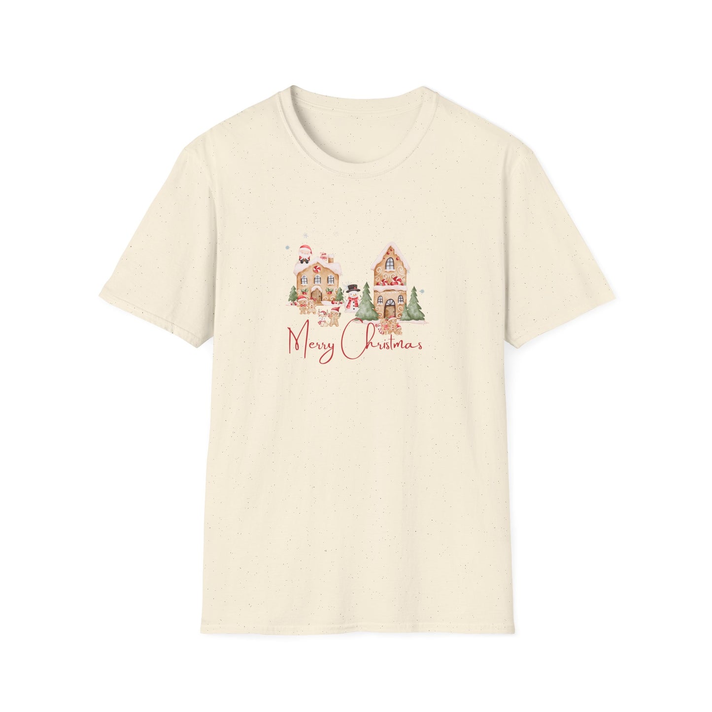 Gingerbread Scene - Unisex Softstyle T-Shirt