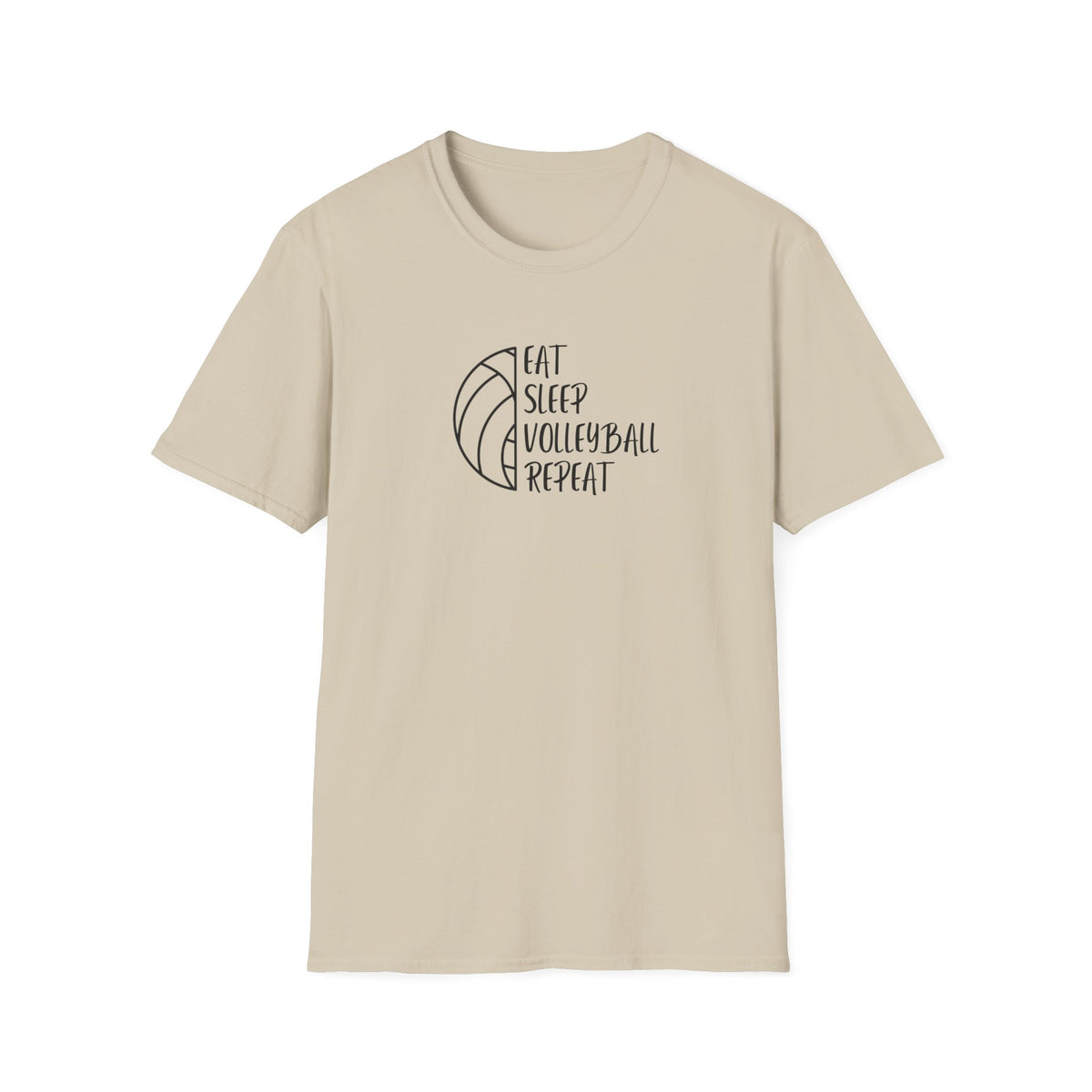 Eat Sleep Volleyball Repeat - Unisex Softstyle T-Shirt