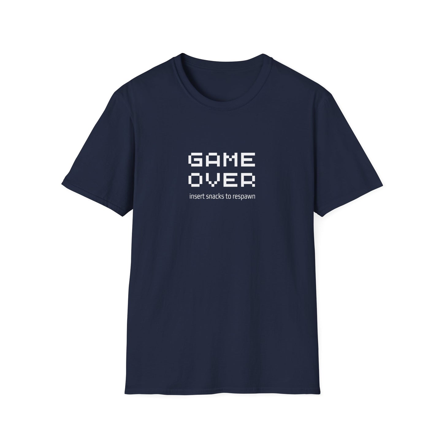 Game Over: Insert Snacks to respawn - Unisex Softstyle T-Shirt
