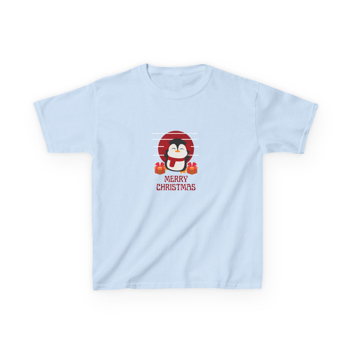 Merry Penguin - Youth/Kids Heavy Cotton Tee