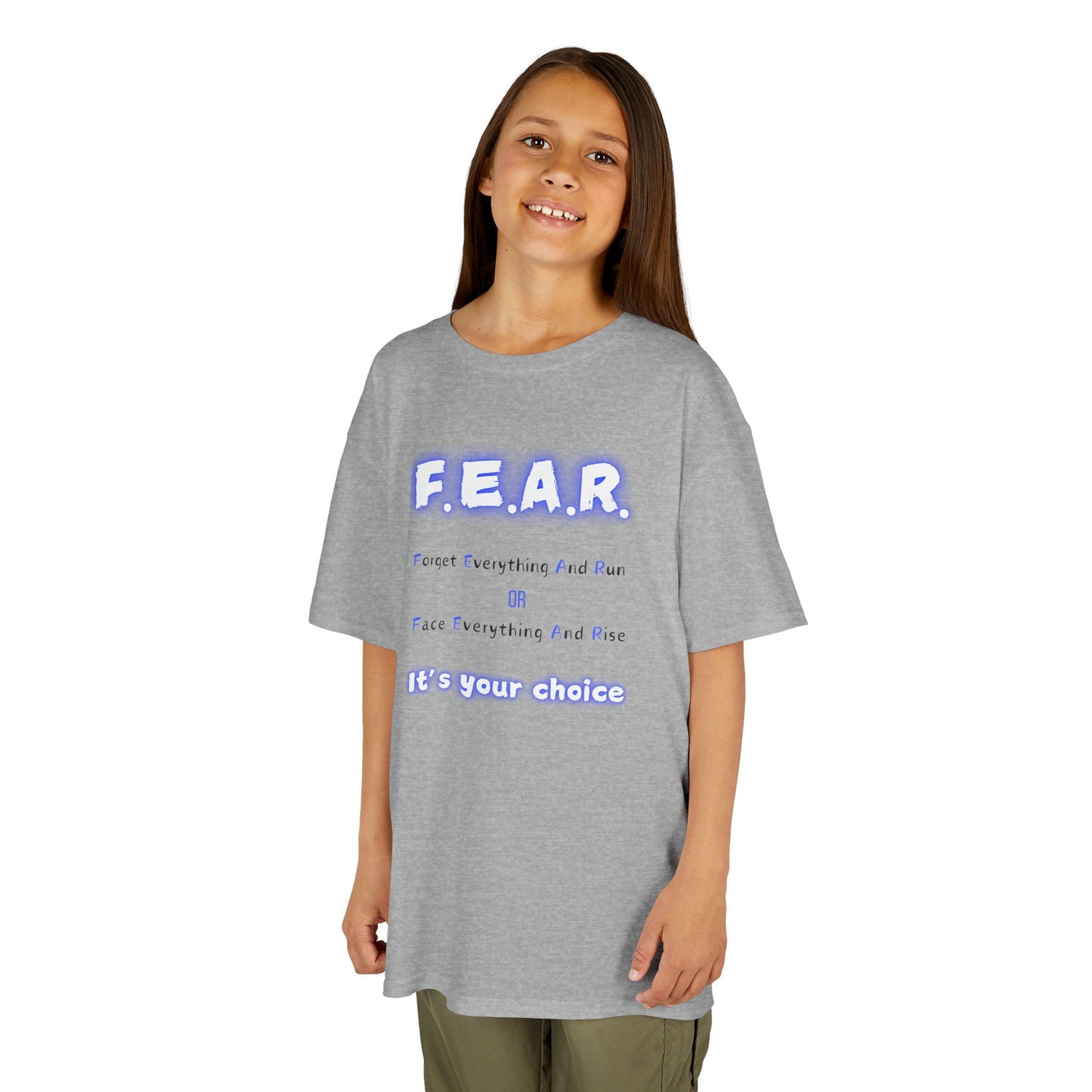 F.E.A.R Face Everything And Rise - Youth / Kids Heavy Cotton™ Tee