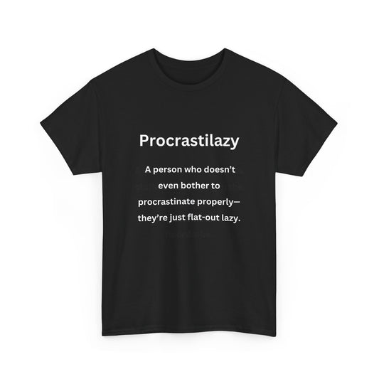 Procrastilazy - Urban Words - Unisex Heavy Cotton Tee
