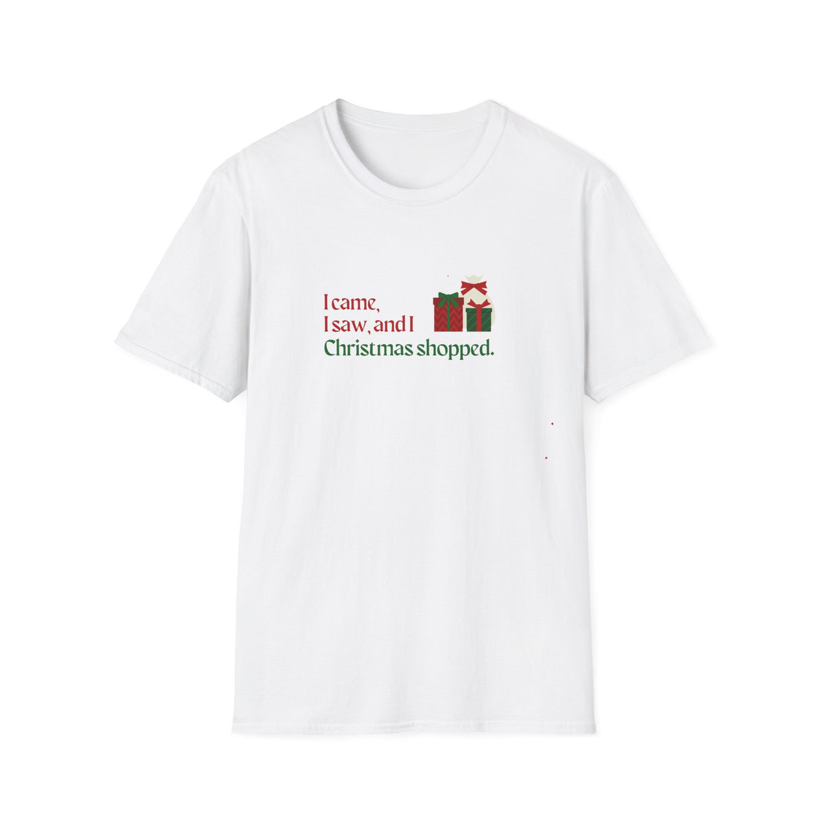 I came, I saw, I Christmas Shopped - Unisex Softstyle T-Shirt
