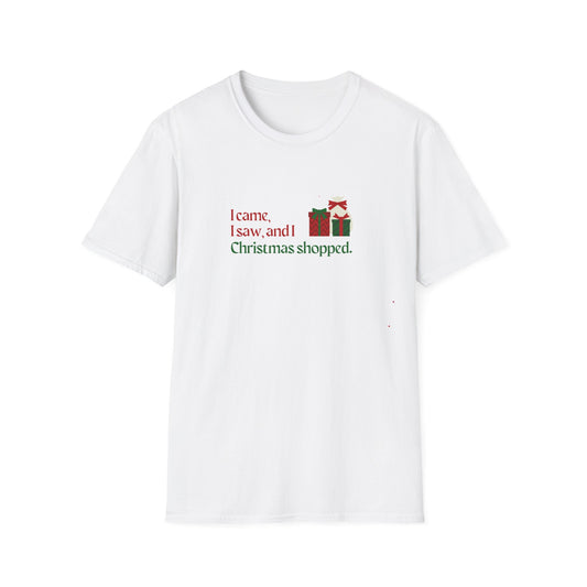 I came, I saw, I Christmas Shopped - Unisex Softstyle T-Shirt