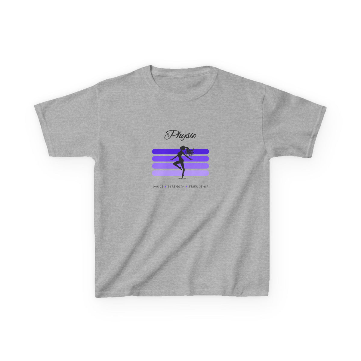 Physie. Dance. Strength. Friendship (purple) - Youth / Kids Heavy Cotton™ Tee