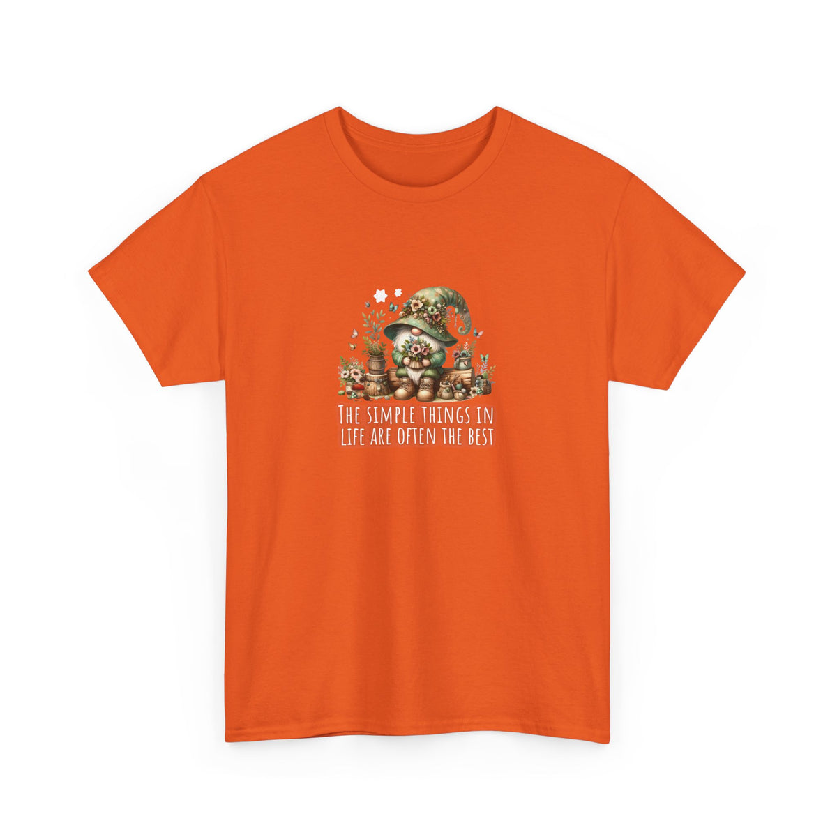 Simplest Things in Life Gnome - Unisex Heavy Cotton Tee