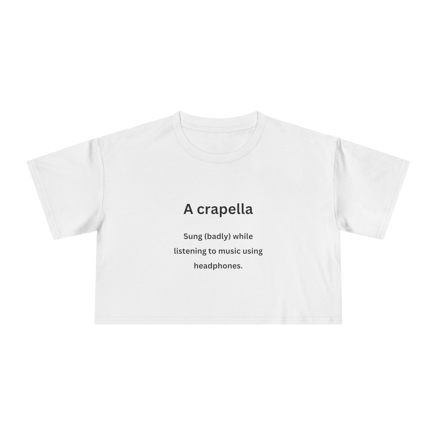 A-Crapella - Urban Words - Women's Crop Tee