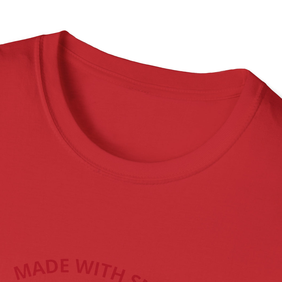 White Xmas (red) - Unisex Softstyle T-Shirt