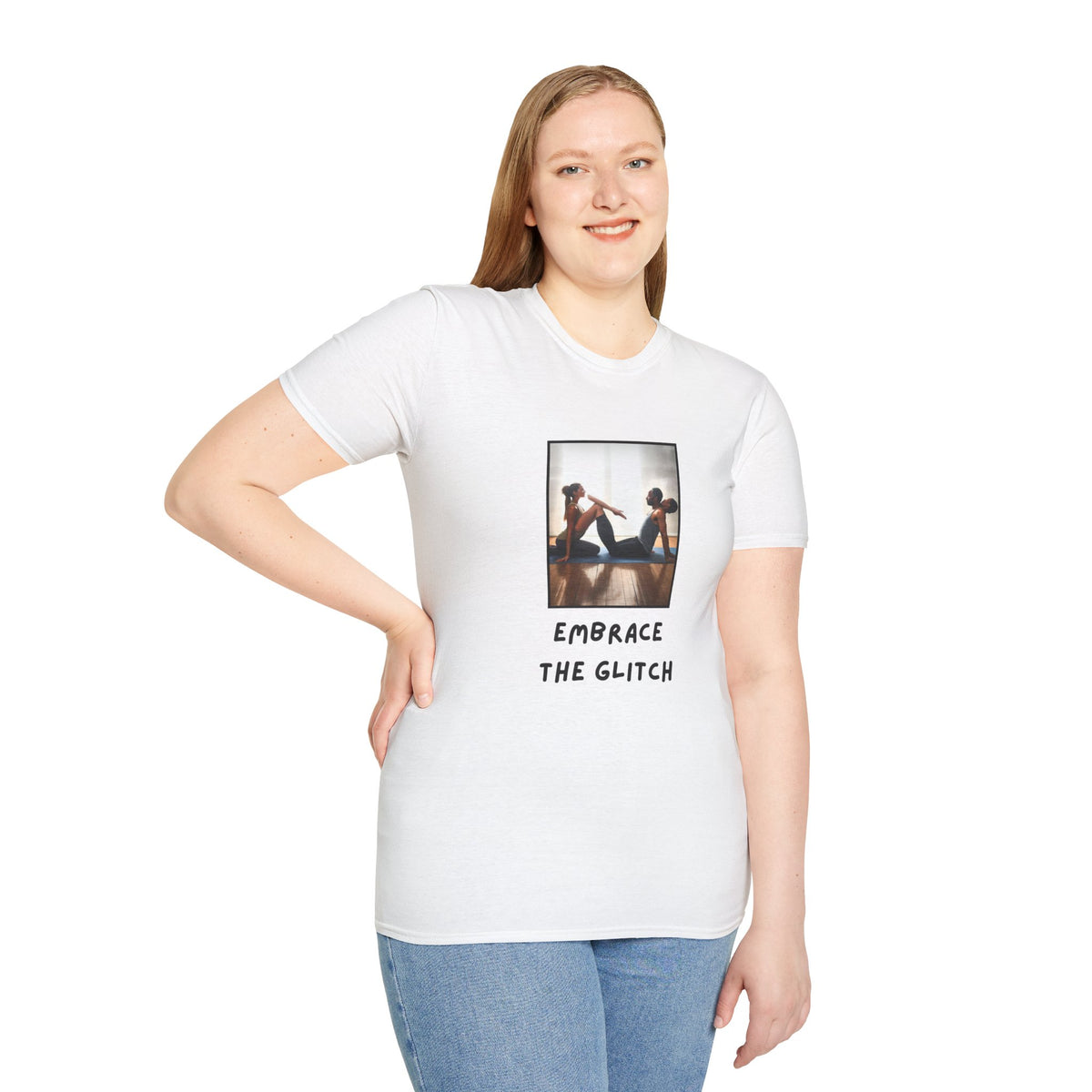 GenAI: Embrace the Glitch - Funny - Unisex Softstyle T-Shirt