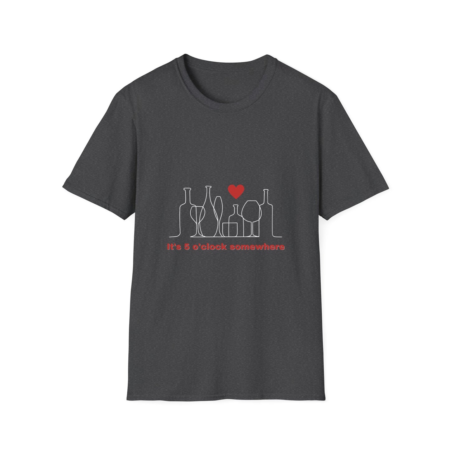 5 o'clock somewhere - Funny - Unisex Softstyle T-Shirt