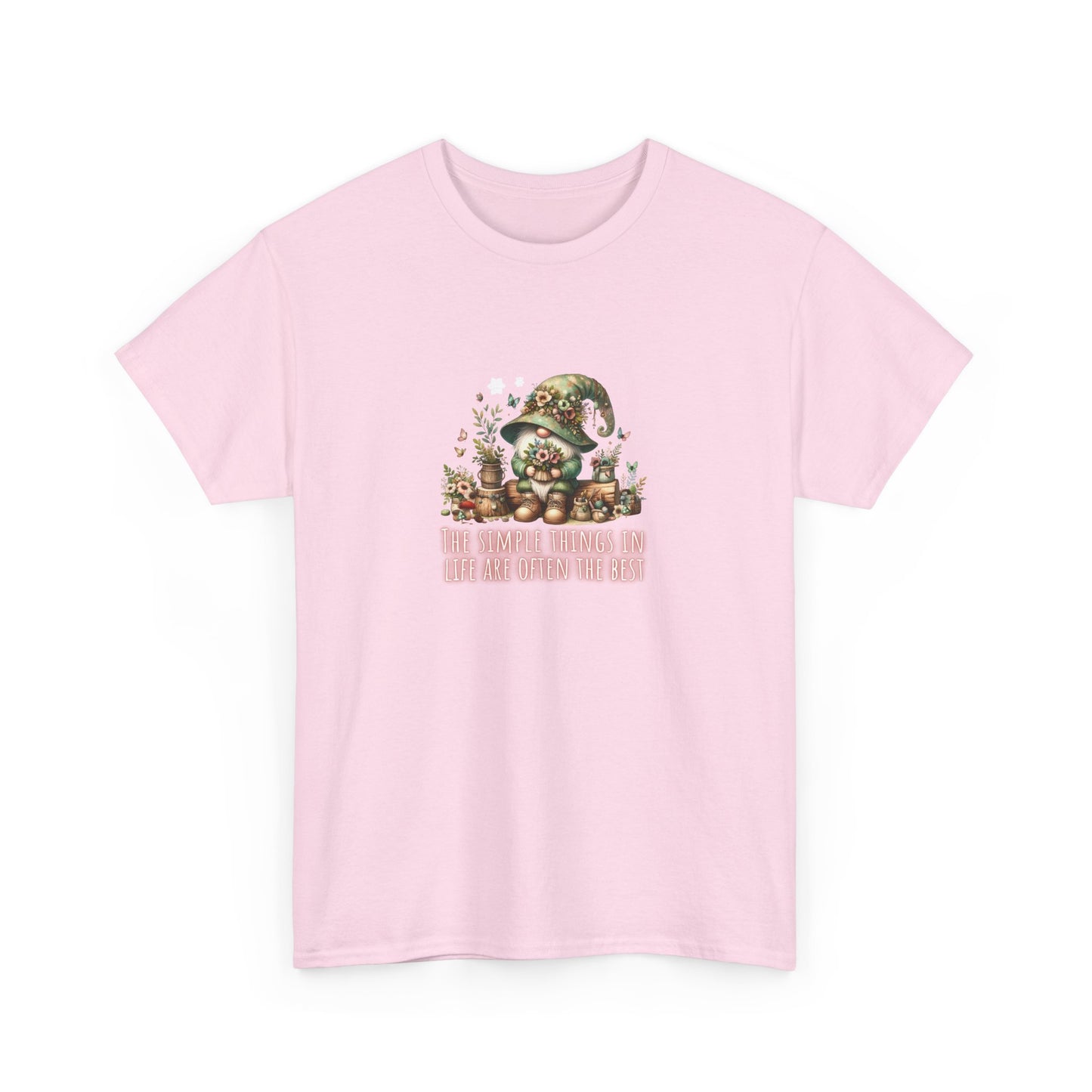 Simplest Things in Life Gnome - Unisex Heavy Cotton Tee