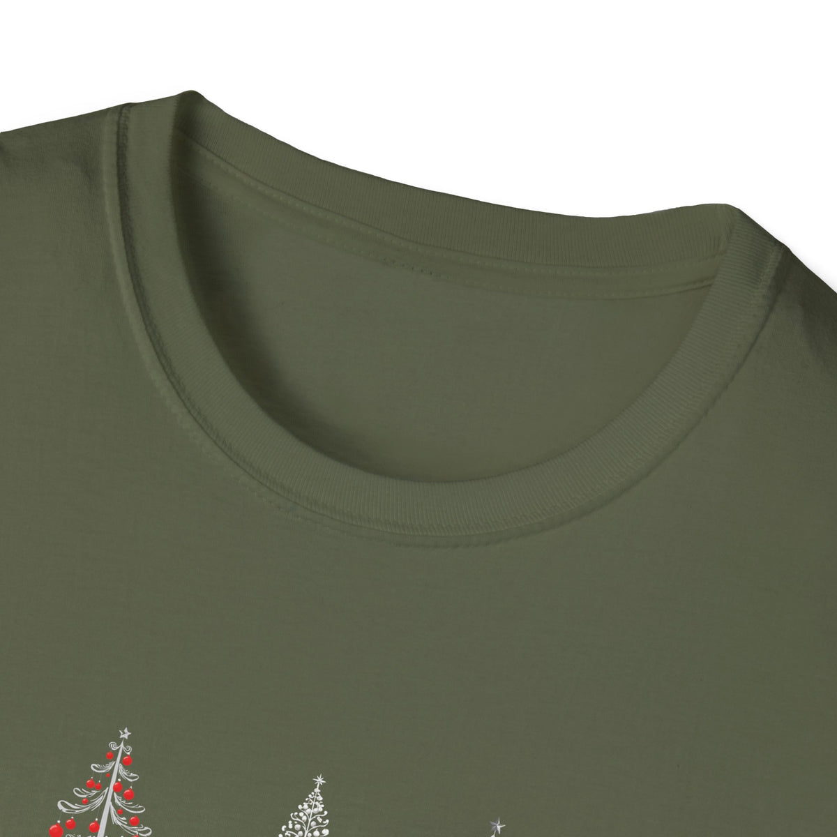 Christmas Trees (silver) - Unisex Softstyle T-Shirt
