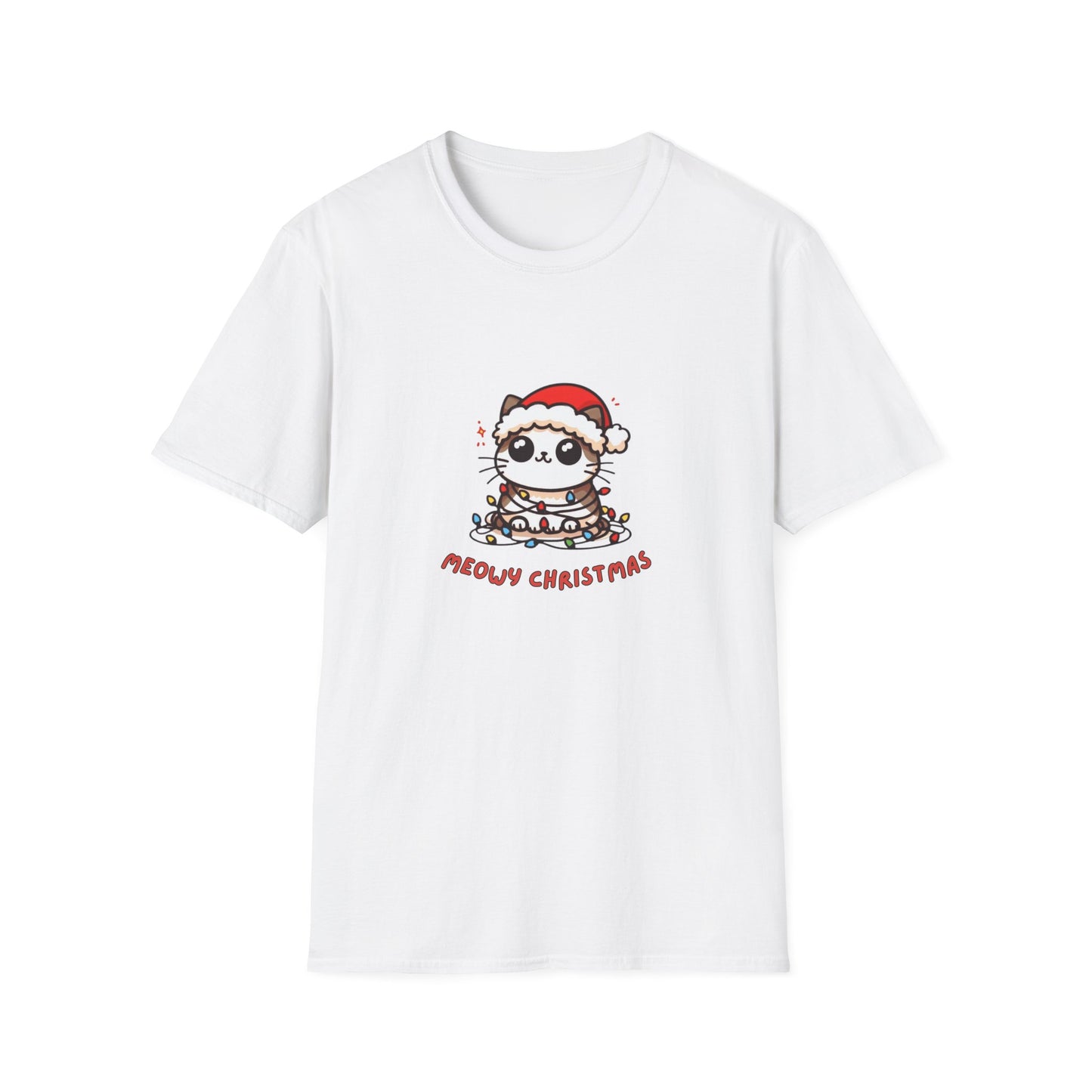 Meowy Christmas - Unisex Softstyle T-Shirt