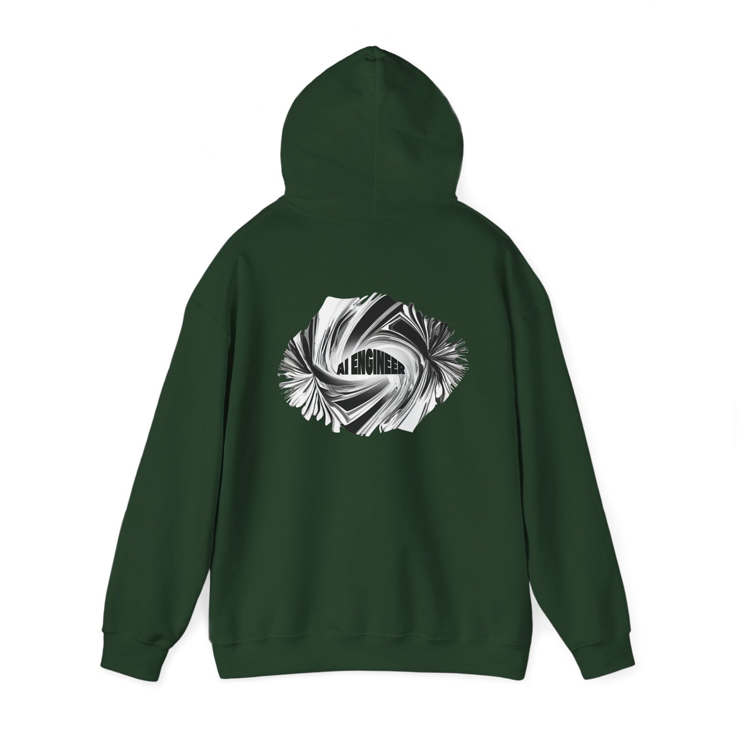 AI Engineer (printed on back) - Modern Vibes - Unisex Heavy Blend™ Hooded Sweatshirt