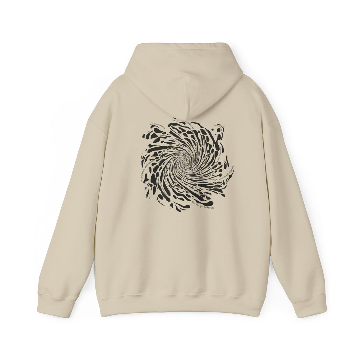 Firework Swirl Statements (printed on back) - Modern Vibes - Unisex Heavy Blend™ Hooded Sweatshirt