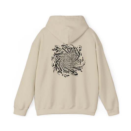 Firework Swirl Statements (printed on back) - Modern Vibes - Unisex Heavy Blend™ Hooded Sweatshirt