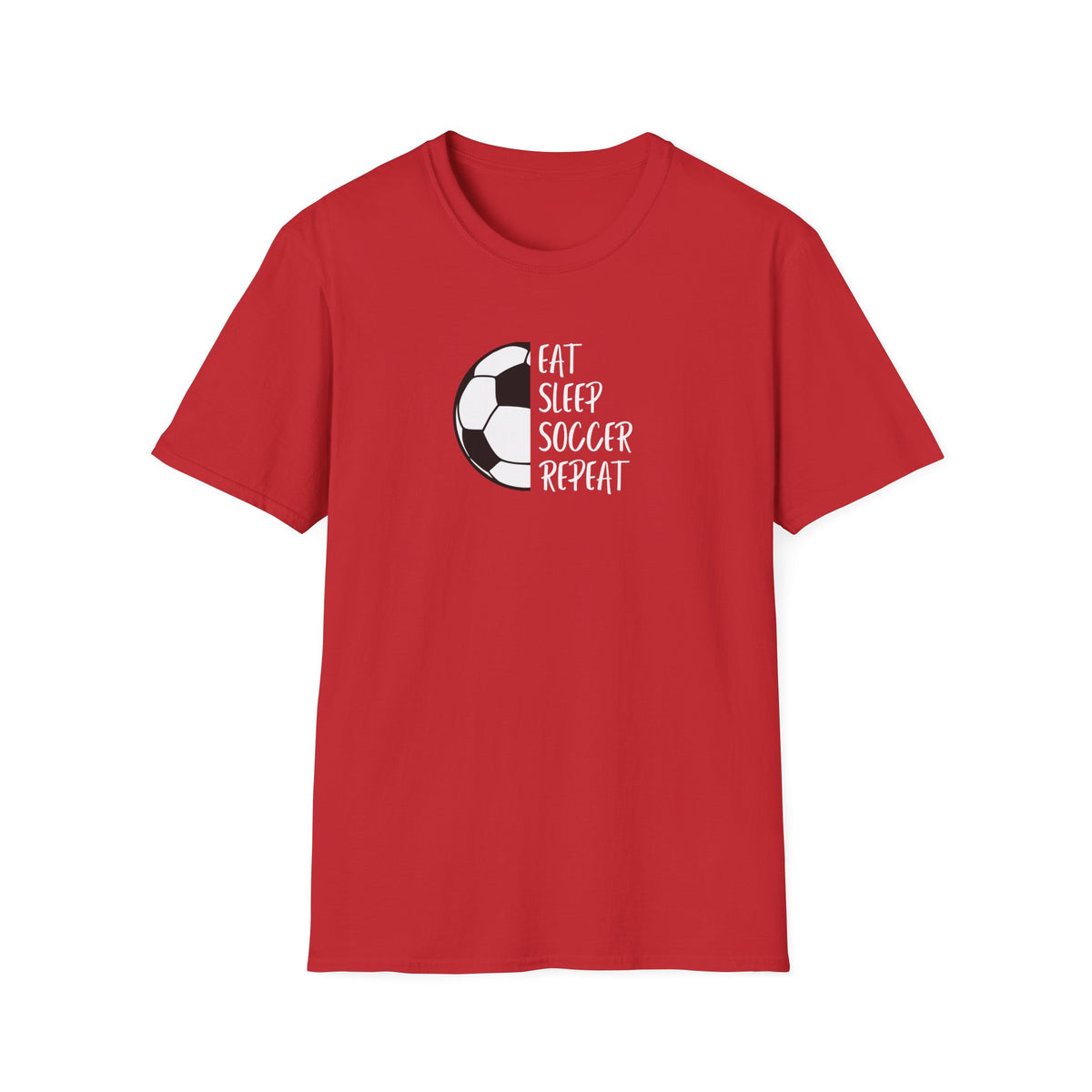 Eat Sleep Soccer Repeat - Unisex Softstyle T-Shirt