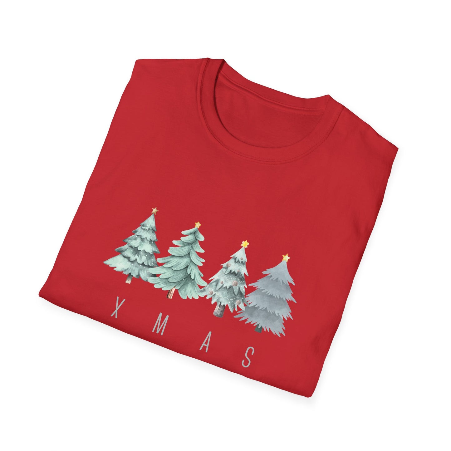 XMAS trees (green) - Unisex Softstyle T-Shirt