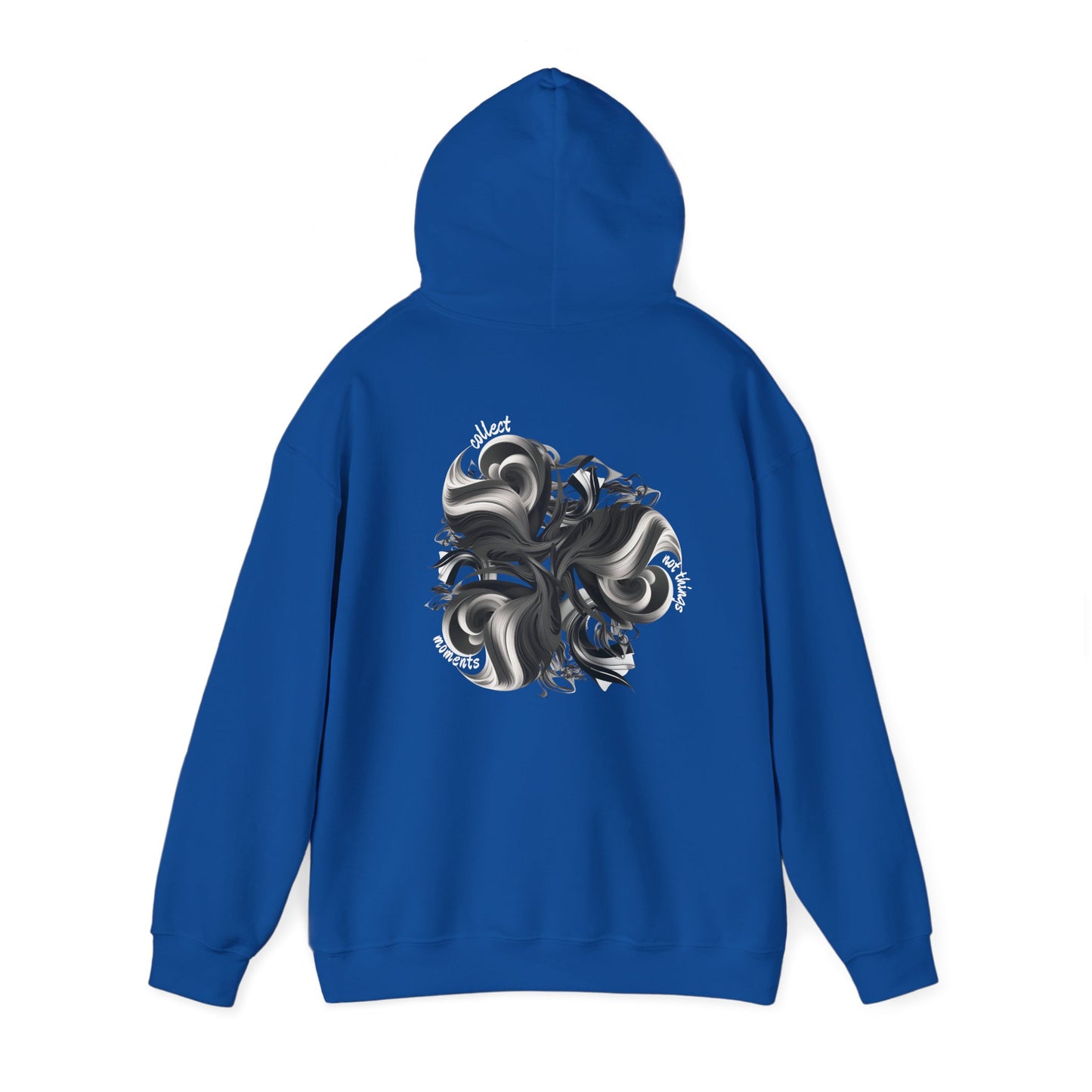 Collect moments not things (printed on back) - Modern Vibes - Unisex Heavy Blend™ Hooded Sweatshirt